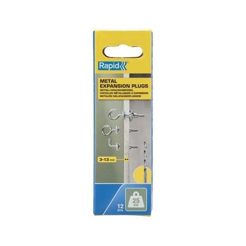 Blister 12 pcs. bouchons d'expansion métalliques ø8x32 vis ø4 5001556 rapid