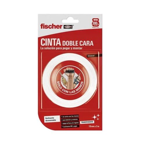 Adhesif - bande adhesive Fischer - 548831 - Sclm Ruban double face Blanc 3 m