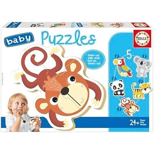 Puzzles Wild Fauna - Educa - Ensemble De 5 Puzzles De Bébé Progressif - Animaux - Enfant