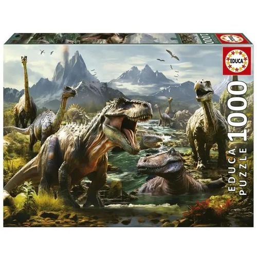 Puzzle 1000 Pièces - Educa - Dinosaures Féroces - Animaux - Mixte - A Partir De 12 Ans