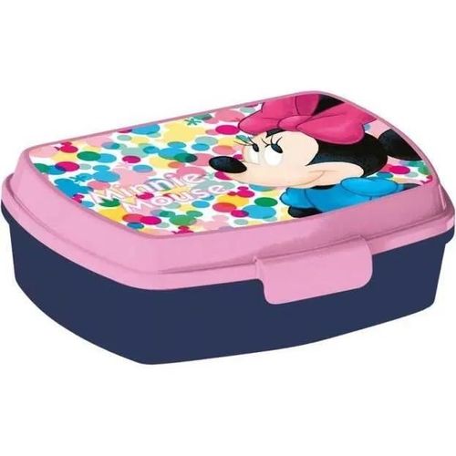 Boite À Gouter , Boîte À Lunch Minnie Mouse Junior 980 Ml Bleu/Rose