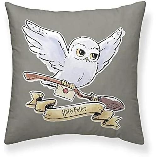 Housse De Coussin Harry Potter - Belum - Little Hedwig A - Taille: 50x50 - Tissu Half Panama 100% Coton 250 Grs