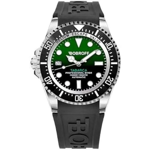 Montre Pour Homme Bobroff Bf0002i-Bfstn - Automatique - Bracelet En Caoutchouc - Verre Saphir