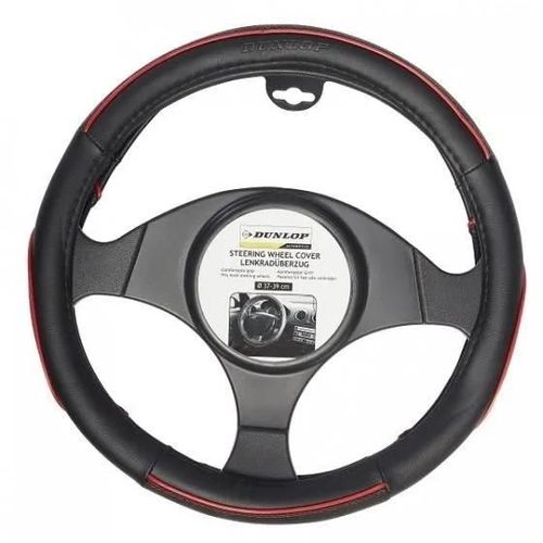 Couvre Volant Noir Universel Pu / Rouge 37-39 Cm