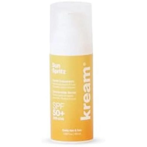 Protecteur Solaire Facial Sun Spritz Spf50+ - Kream - 50ml - Haute Protection Uv - Texture Légère - Fini Mat 