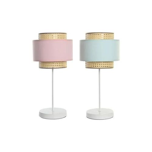 Lampe De Bureau Métal Vert Rose Clair - Urban - 220v 50w 26x26x55 Cm (2 Unités)