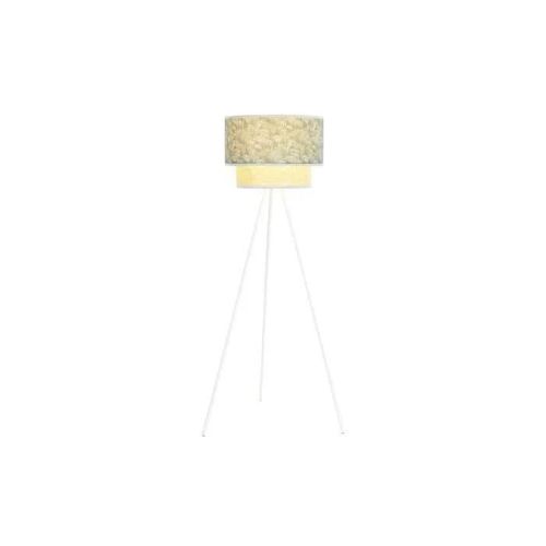 Lampadaire Métal Polyester Blanc Vert 220 V 50 W
