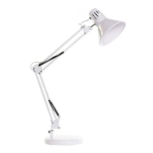 Lampe De Bureau Blanc Métal (22 X 39 X 69 Cm)