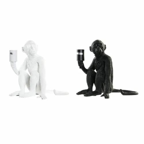 Lampe De Bureau 33 X 32 X 31 Cm Noir Blanc Résine 220 V 50 W (2 Unités)