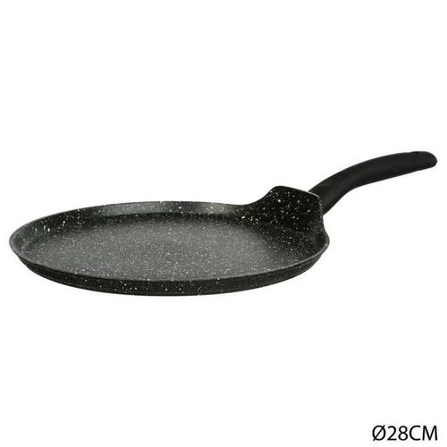 Crêpière - Five - Caractère - Aluminium Forgé - 28 Cm - Revêtement Pierre Anti-Adhésif