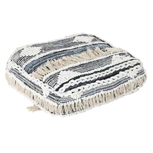 Coussin Noir De Sol Rayures Polyester Coton (60 X 60 X 25 Cm)