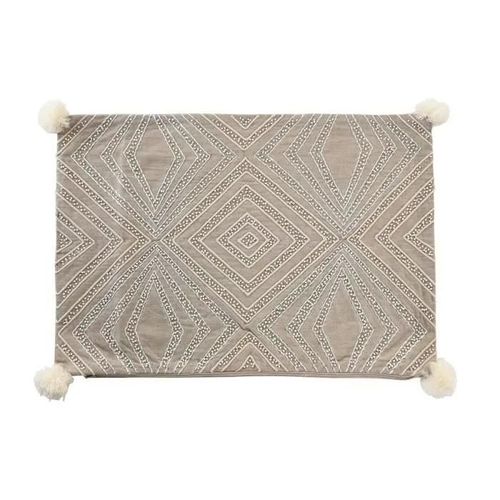 Housse De Coussin 60 X 1 X 40 Cm Gris