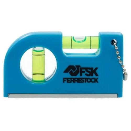 Ferrestock Niveau de poche avec 2 boucles, base magnétique et clip pour ceinture, fabriqué en aluminium et ABS, pour