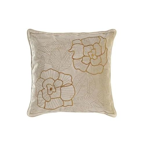 Coussin Doré 45 X 10 X 45 Cm Fleurs