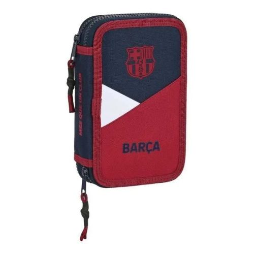 Plumier double F.C. Barcelona Bleu Bordeaux (12.5 x 19.5 x 4 cm) (28 pcs)