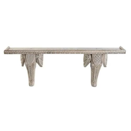 Etagère 78 X 15 X 28 Cm Naturel Blanc Bois De Manguier