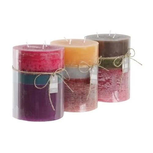 Bougie Dkd Home Decor (14,5 X 14,5 X 20 Cm) (3 Unités)