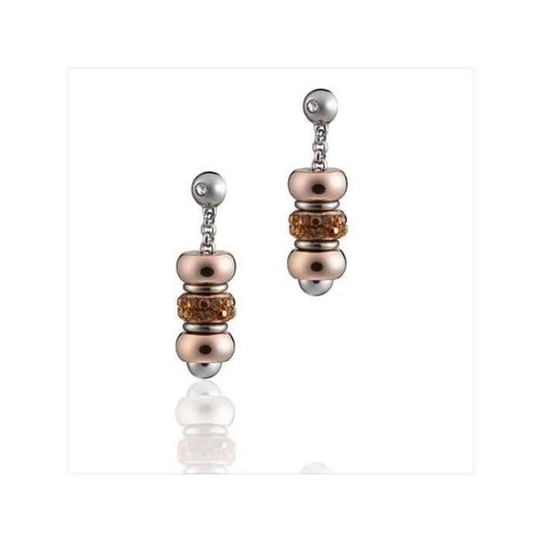 Boucles D'oreilles - Time Force - Ts5137pr - Acier - Argenté - Oxyde De Zirconium