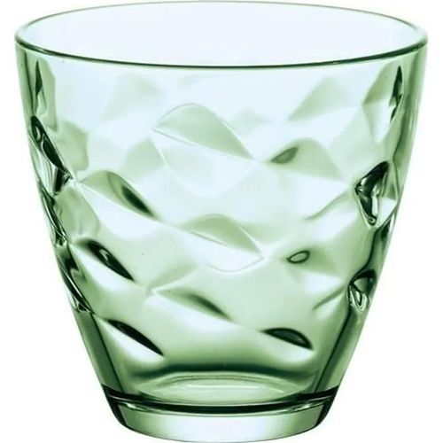 Lot 6 Gobelets Flora Vert 26cl En Verre