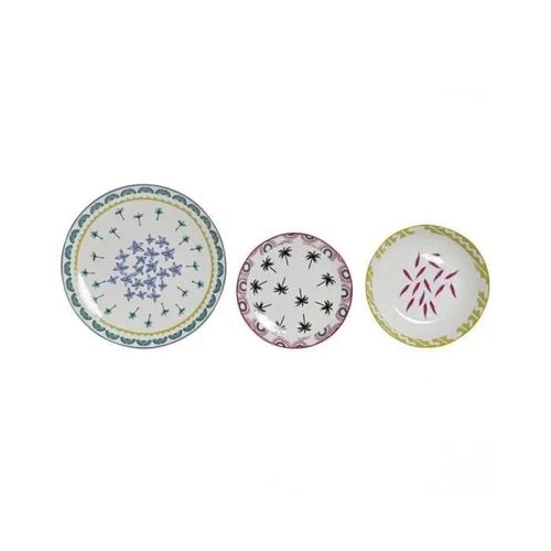 Service De Vaisselle Dkd Home Decor Africain Porcelaine (18 Pcs)