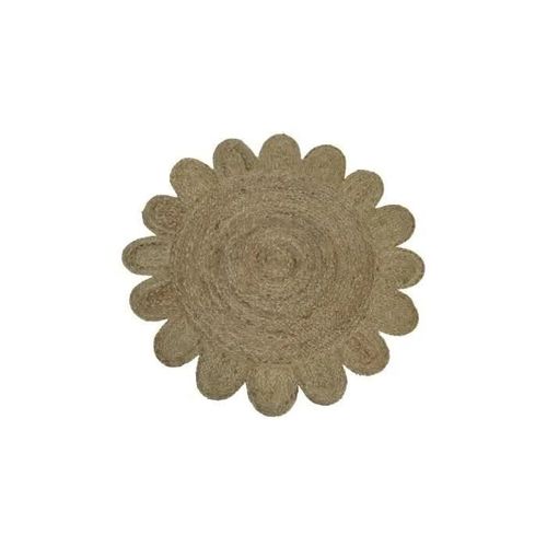 Tapis jute rond bord irrégulier - Nos Envies Déco 90 Naturel