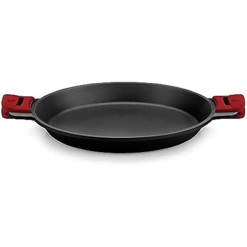 Poêle À Paella Bra Premiere - 36 Cm - Fonte D'aluminium - Antiadhésif - Poignées En Silicone