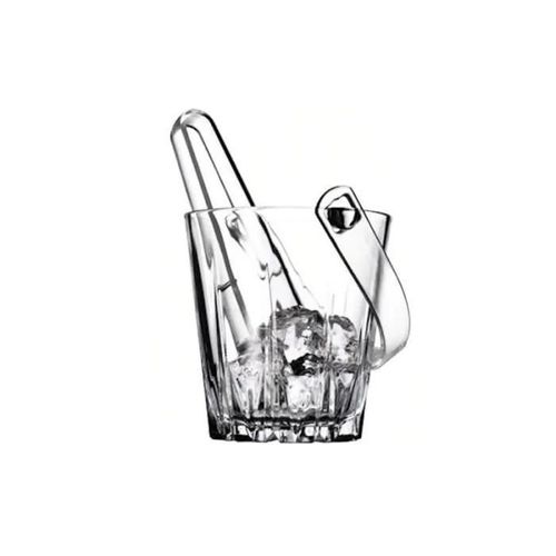 Seau À Glace En Verre Avec Anse Et Pince 0,000000 Transparent