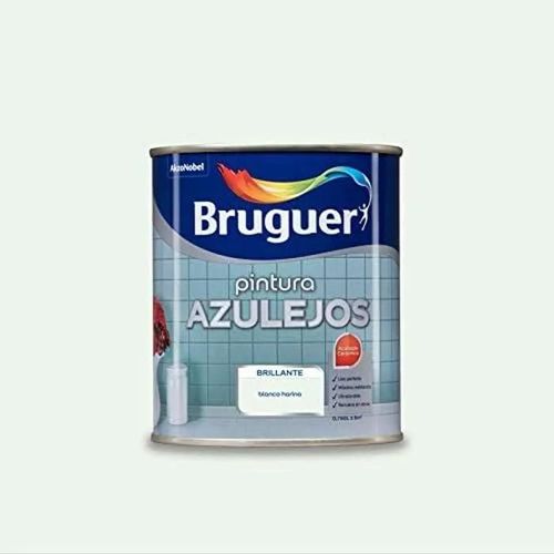 bruguer 5075264 ? Émail Blanc brillant pour carrelage farine bruguer, 750 ml