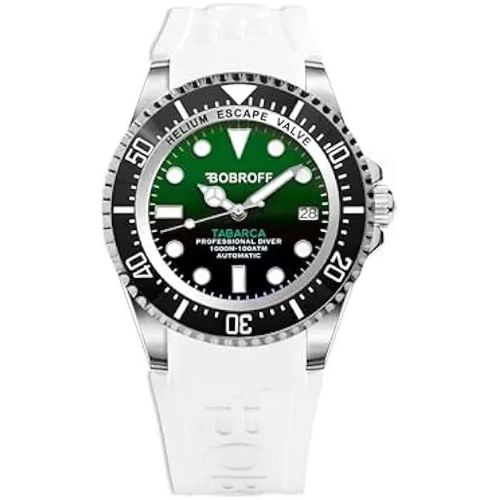 Montre Homme Automatique Bobroff Bf0002-Bfstb - Noir - Ø 42 Mm - Etanchéité 3 Atm - Verre Minéral - Cuir