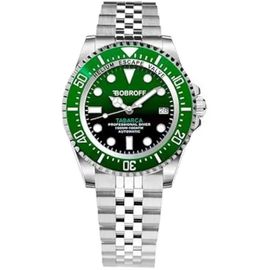 Montre Homme Bobroff Analogique Automatique Acier Inoxydable Bf0002bv-Bfstj - Vert - 42mm