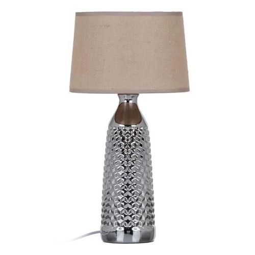 Lampe De Bureau 26 X 26 X 49,5 Cm Céramique Argent