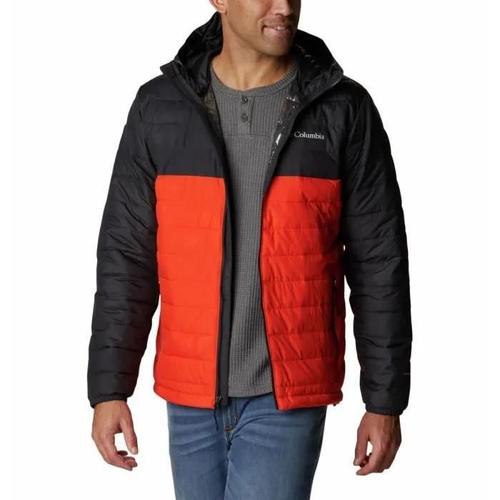 Veste À Capuche Columbia Powder Lite - Homme - Orange - Thermique Et Résistante À L'eau