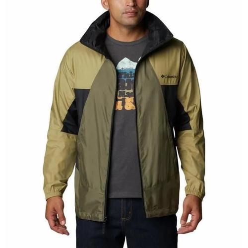 Veste Coupe Vent Columbia Point Park - Vert/Vert Kaki/Noir - S