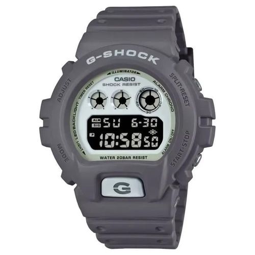 Montre Casio - Hommes - Dw-6900hd-8er - Etanche 20 Atm - Bracelet En Plastique Gris
