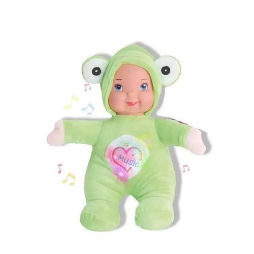Bébé Poupée Reig 35 Cm Grenouille Peluche Musicale