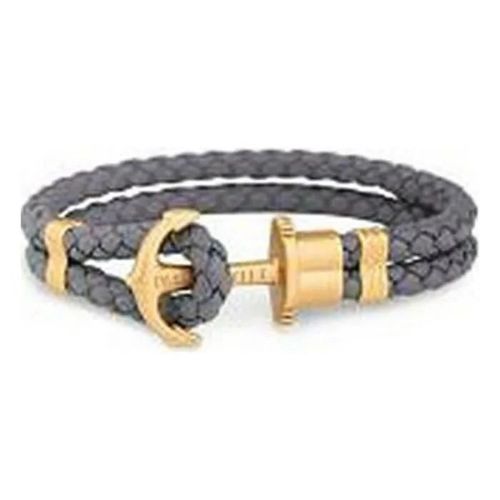Bracelet - Paul Hewitt - Ph-Ph-L-Gt-Sg - Gris - Cuir - 15-16 Cm