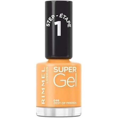 Rimmel, Vernis À Ongles Super Gel, 046 Zest Of Best Friends, Vernis Gel, Résultat Professionnel, Longue Tenue, Sèche Comme Un Multicolore