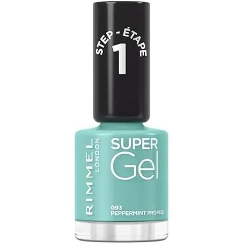 Vernis À Ongles Super Gel - Rimmel - 093 Peppermint Promise - Longue Tenue - Sèche Comme Un Vernis Multicolore