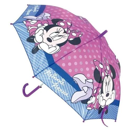 Safta Pare-Soleil Automatique 48 Cm Minnie Mouse Lucky, Rose, Nico