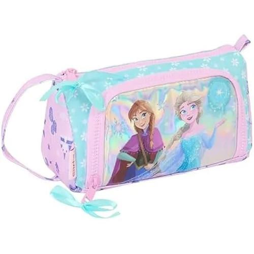 Trousse La Reine Des Neiges Cool Days Avec Poche Amovible Vide - Safta - Enfant - Bleu - Primaire