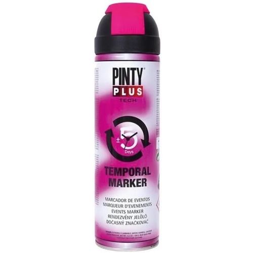 PINTY - Bombe peinture 500ml traceur éphémère fuschia fluo