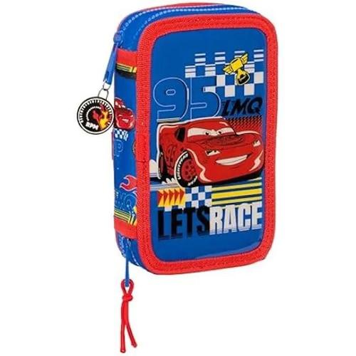 Trousse Scolaire Pour Enfant Safta - Cars Race Ready - 28 Outils Inclus - Pratique Et Résistante