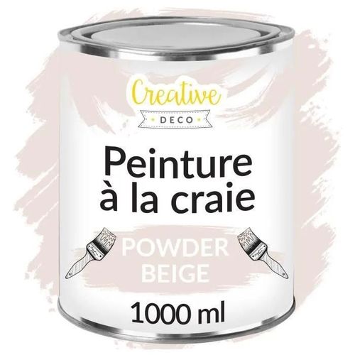 Peinture à la craie - CREATIVE DECO - Beige Poudré - 1L - Mat - Lavable