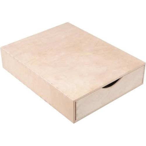 Mini Commode En Bois - Creative Deco - 1 Tiroir - 33x25x7 Cm - Rangement Bureau Organisateur