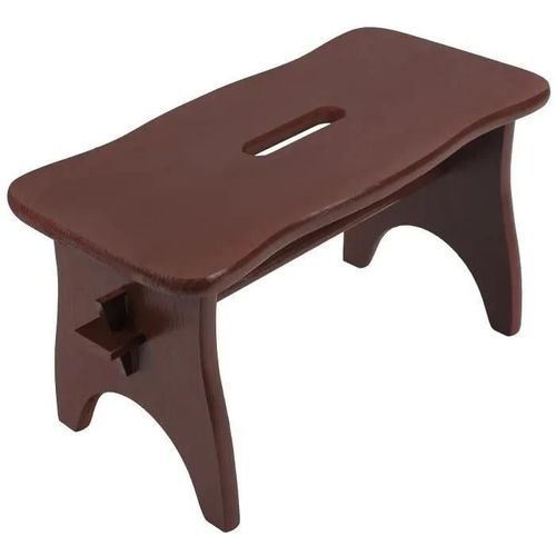 Marche Repose Pied En Bois Massif Marron - Creative Deco - 38 X 19 X 21 Cm - Non Monté