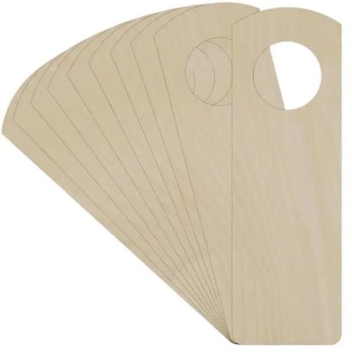 10 X Affichette Accroches Portes Dessous - Creative Deco - 15 X 5 Cm - Contreplaqué Non Traité