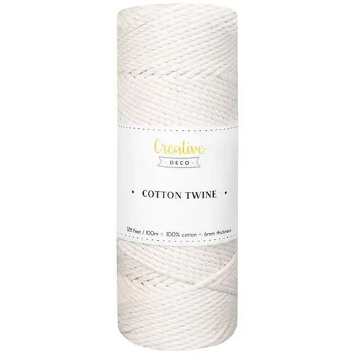 Corde Macramé - Creative Deco - 100m - Blanche - Ficelle 48 Plis