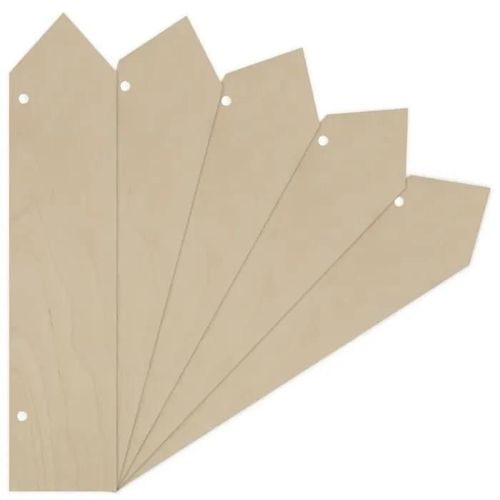 Lot De 5 Pendentifs En Forme De Flèches Grandes - Creative Deco - 40 X 9 Cm - Contreplaqué Non Traité