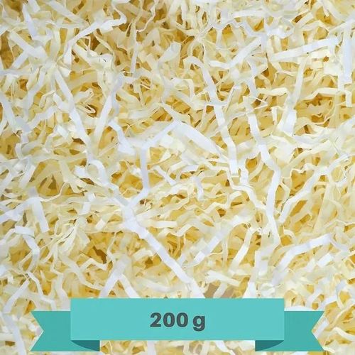 Papier Déchiqueté - Creative Deco - 200g - Crème - Emballage Cadeau - Remplissage Boîte