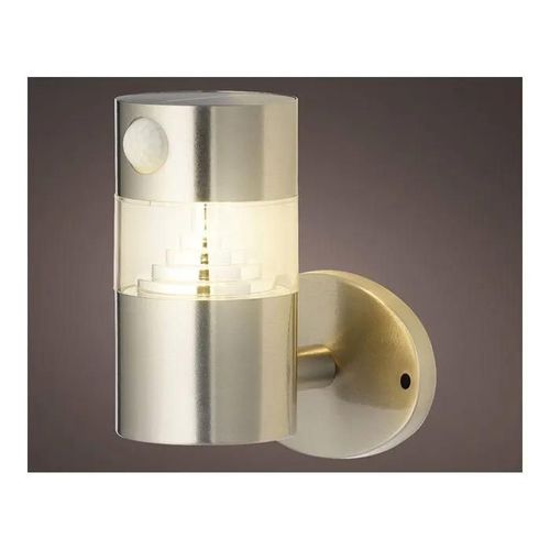 Applique Murale Solar Acier Inoxydable 15-150lm Lumière Chaude Ø12x16cm Lumineo.